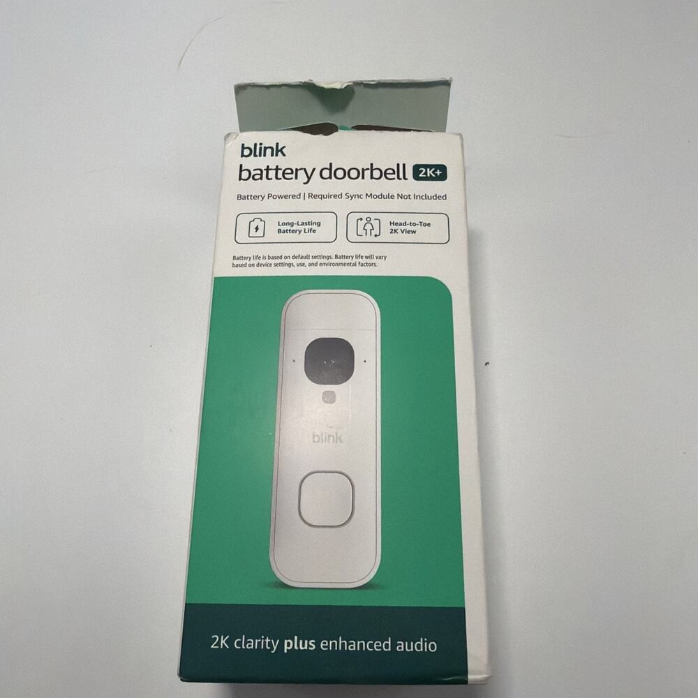 Blink Battery Doorbell 2K+ (newest model) — Wireless video doorbell WHITE